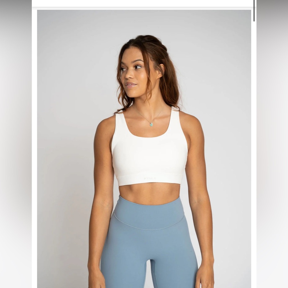 P’Tula White SIERRA Diamondback Sports Bra size XS